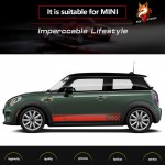 Car Door Side Decal Stickers Customized Car Side Skirt Decal for MINI Cooper R50 R52 R53 R56 R57 R58 R59 F55 F56 F54 F60 R60 R61